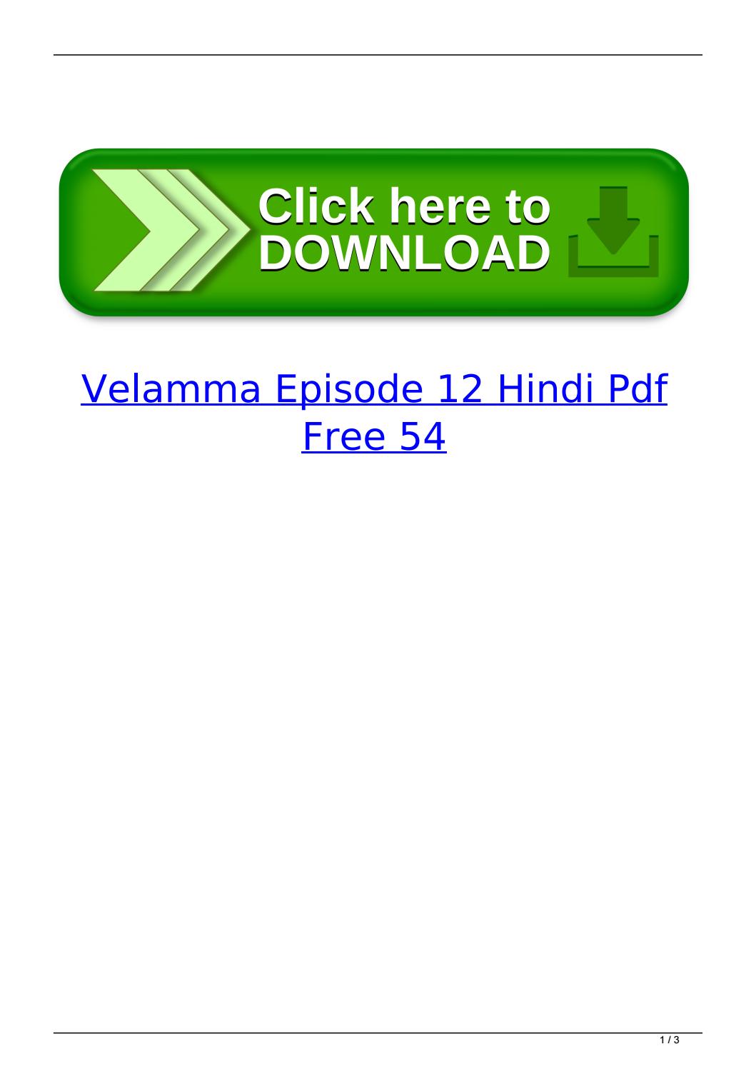 download velamma all episode pdf in hindi